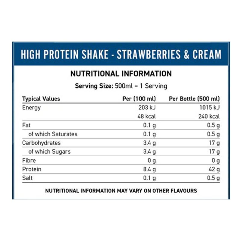 Buy Applied Nutrition High Protein Shake 8 Pcs 500ml Strawberries N Cream In Dubai Abu Dhabi 0292