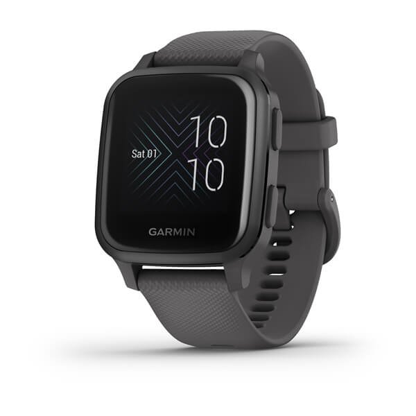 Garmin Venu SQ Slate Aluminium Bezel with Shadow Grey Case and Silicone Band