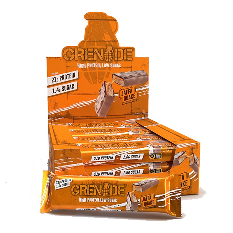 Grenade Carb Killa Box 1x12 Protein Bars Jaffa Quake