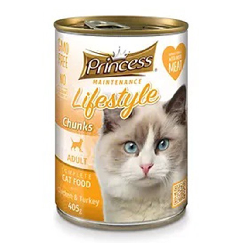 Princess Lifestyle Adult Cat Maintenance Chunks Chicken 405 G x 10 Cans