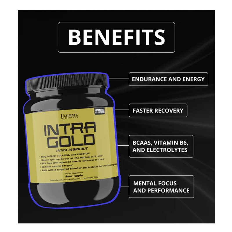 Ultimate Nutrition Intra Gold Intra Workout 30 Servings - Wild Strawberry Best Price in Al Ain