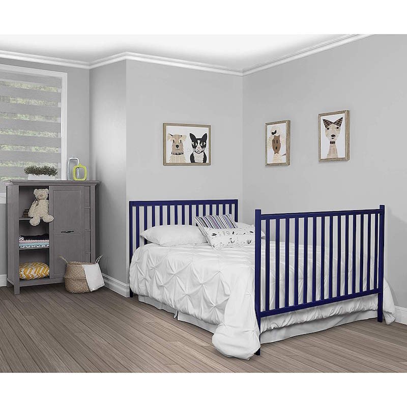 Blue Wooden Crib in DUbai