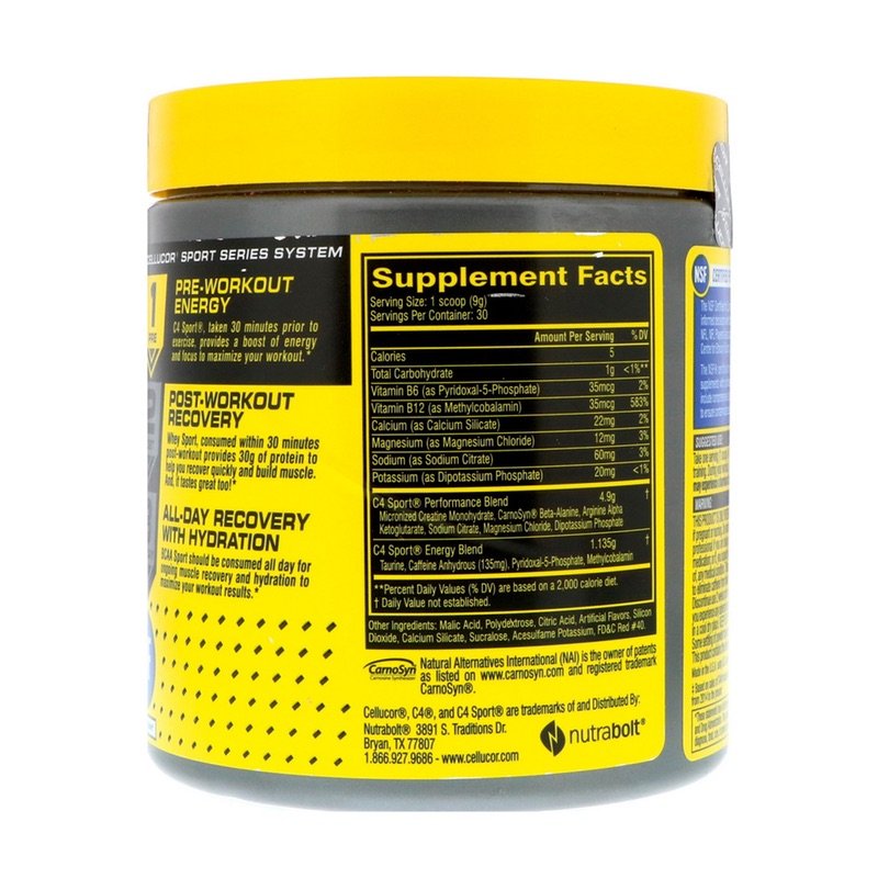 Cellucore C4 Sport Pre Workout 30 Servings