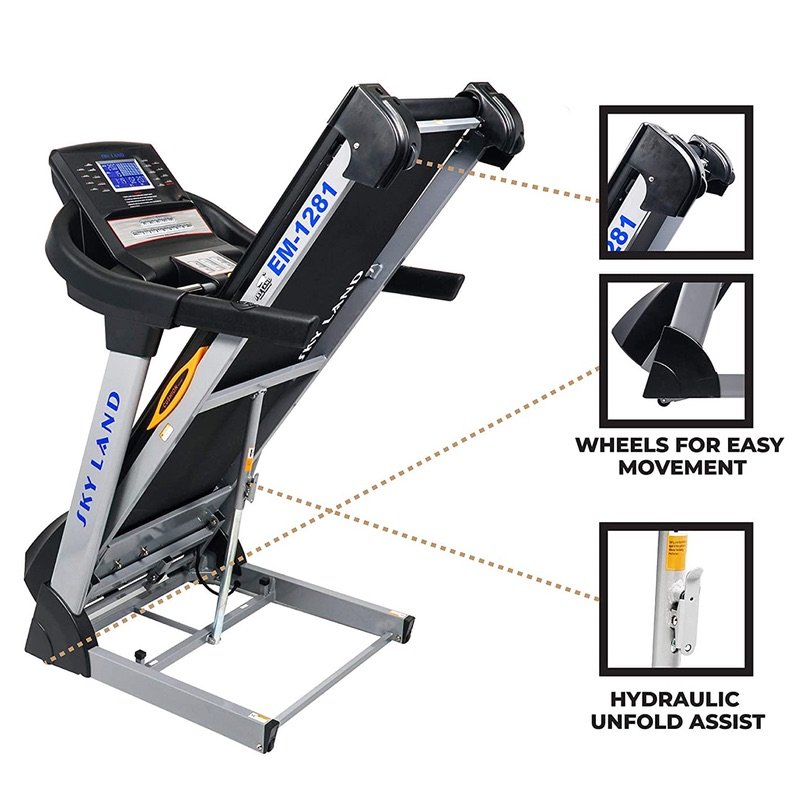 Skyland EM-1281 Treadmill with 3 HP Powerful AC Motor for Heavy User