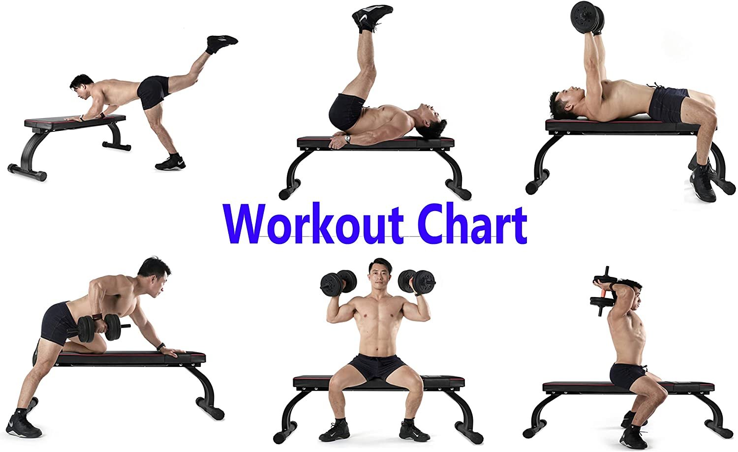 Hyjiya Skyland Foldable GYM Workout Bench Flat EM-1854