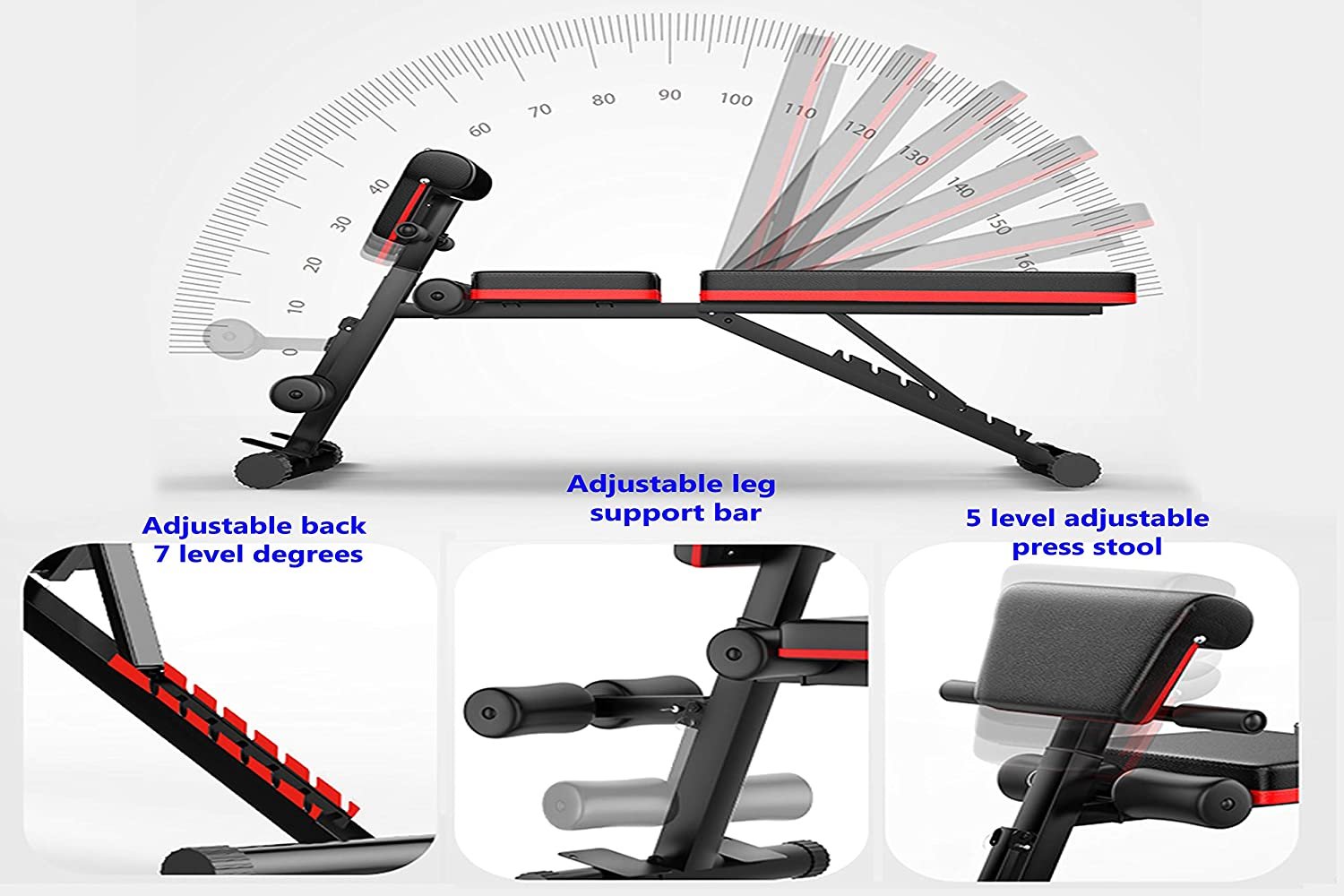 Skyland Multi Purpose Foldable Home GYM Bench EM-1857
