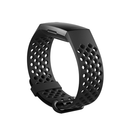 Buy Fitbit Charge3 Silicone Sport Band Black Small in Dubai, Abu Dhabi ...