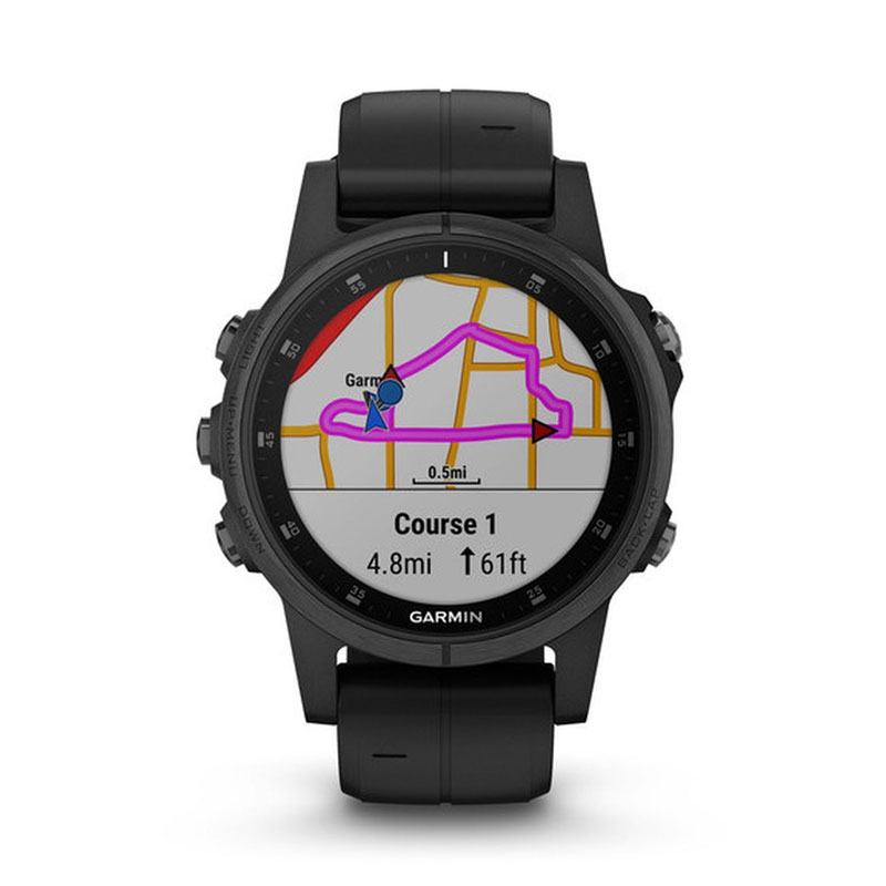 Buy Garmin Fenix 5s Plus 42mm Sapphire Black With Black Band 010 01987 03 By Garmin 1442