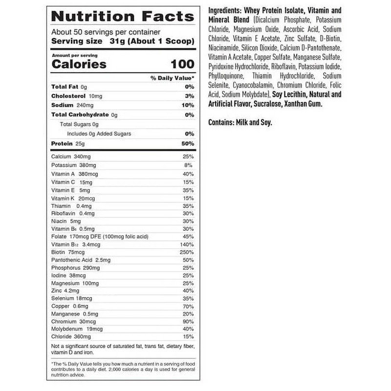 Isopure Zero Carb Whey Protein 3.4lbs - Vanilla Best Price in Dubai