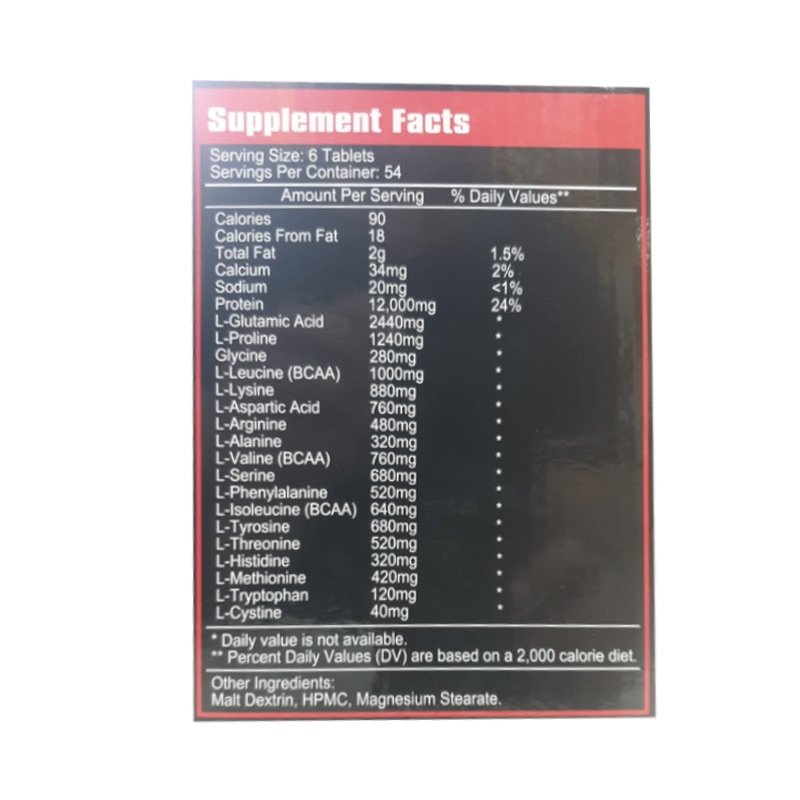 Mega Sports Amino Hard Core 325 Tabs