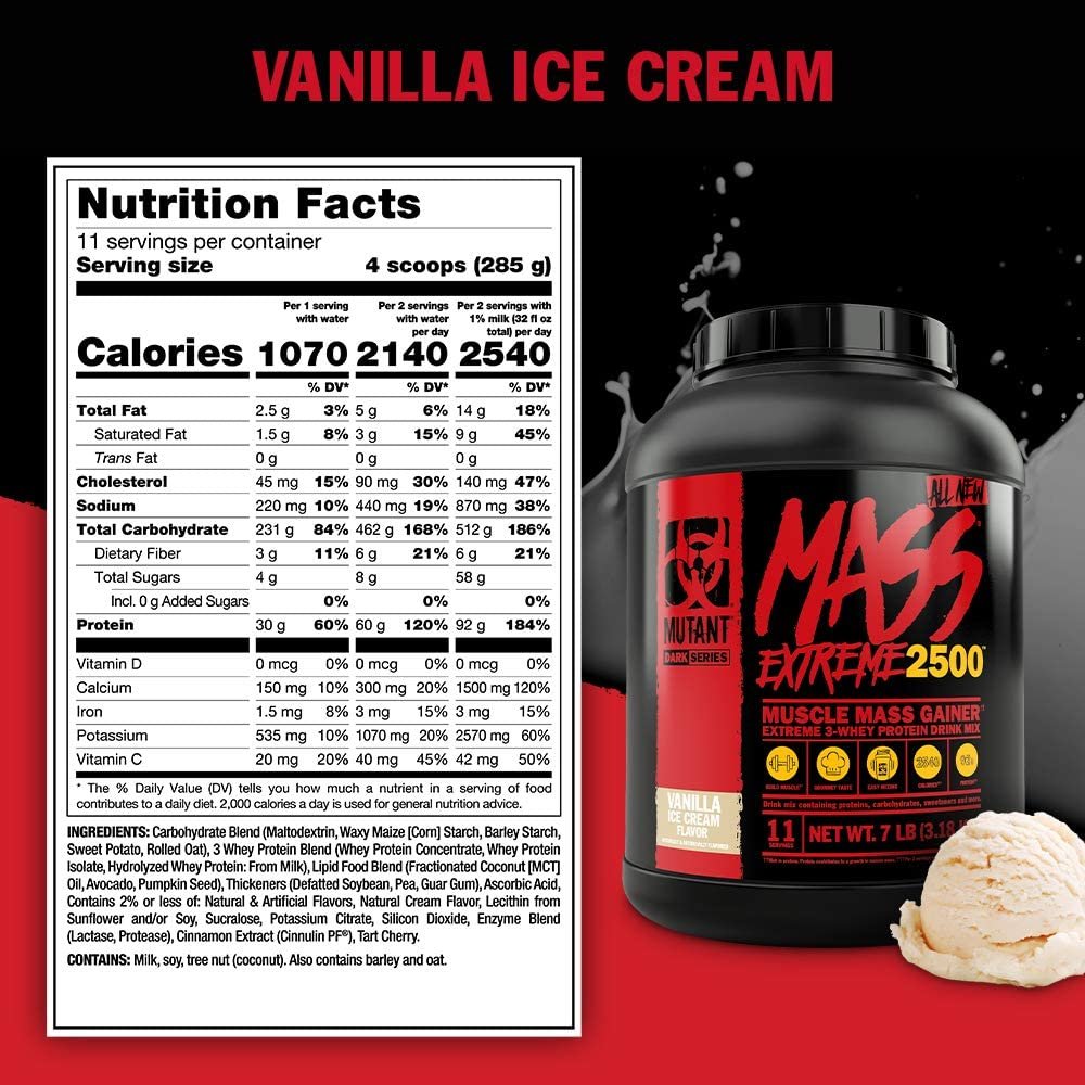 Mutant Muscle Mass Gainer Mass Extreme 2500