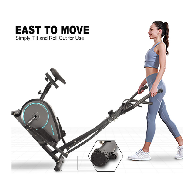 Sky Land 2-in-1 Elliptical Bike 8-Level – Gray Best Price in UAE