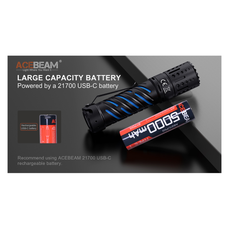 Acebeam E70-AL 4900 Lumens EDC Flashlight Best Price in Ajman