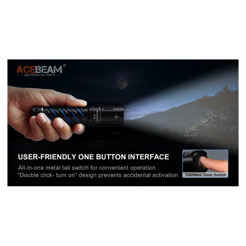 Acebeam E70-AL 4900 Lumens EDC Flashlight Best Price in UAE