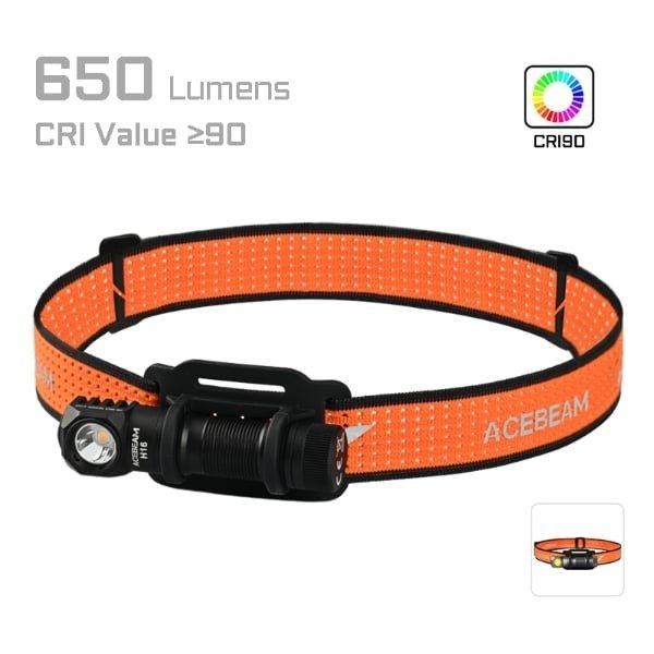 Acebeam H16 1000 Lumens Headlamp Grey