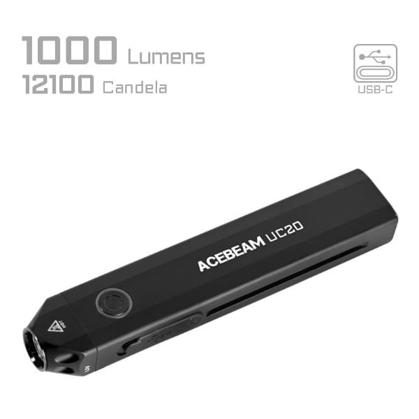 Acebeam UC20 Flat EDC Flashlight with Three Light Sources