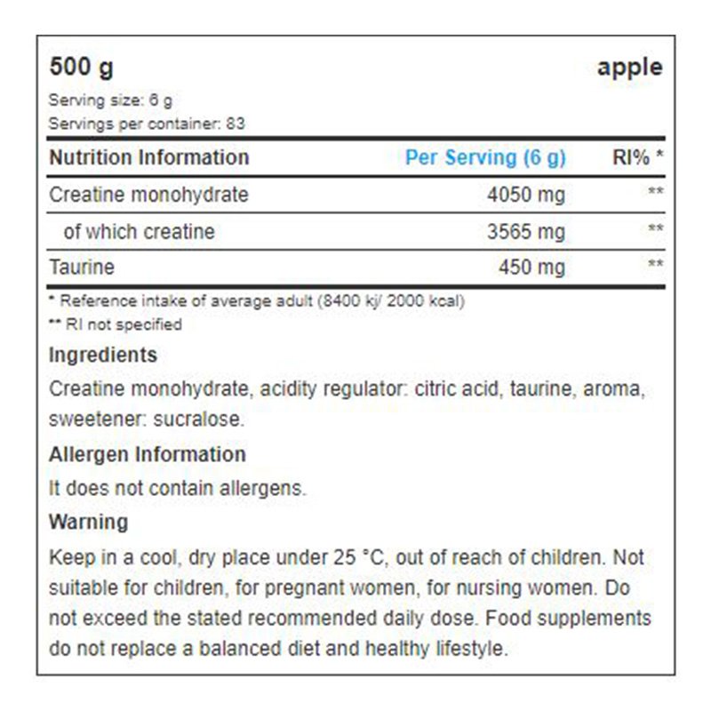 All Nutrition Creatine Muscle Max Flavored 500G Best Price in Dubai