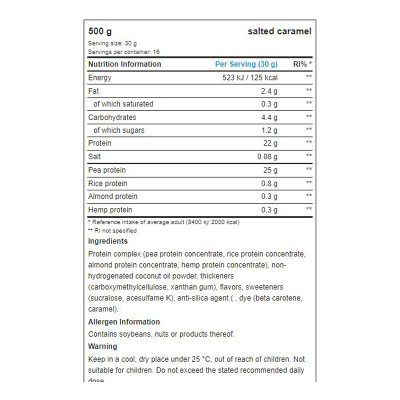 All Nutrition Vegan Pea Protein 500G Best Price in Dubai