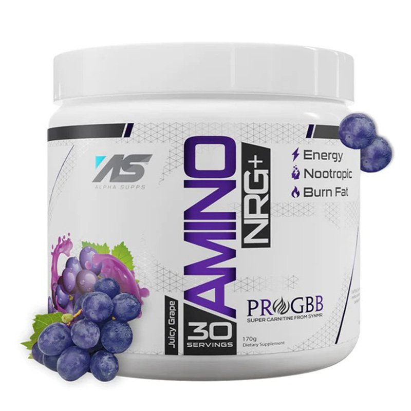 Alpha Supps Amino NRG+ 30 Servings - Juicy Grape
