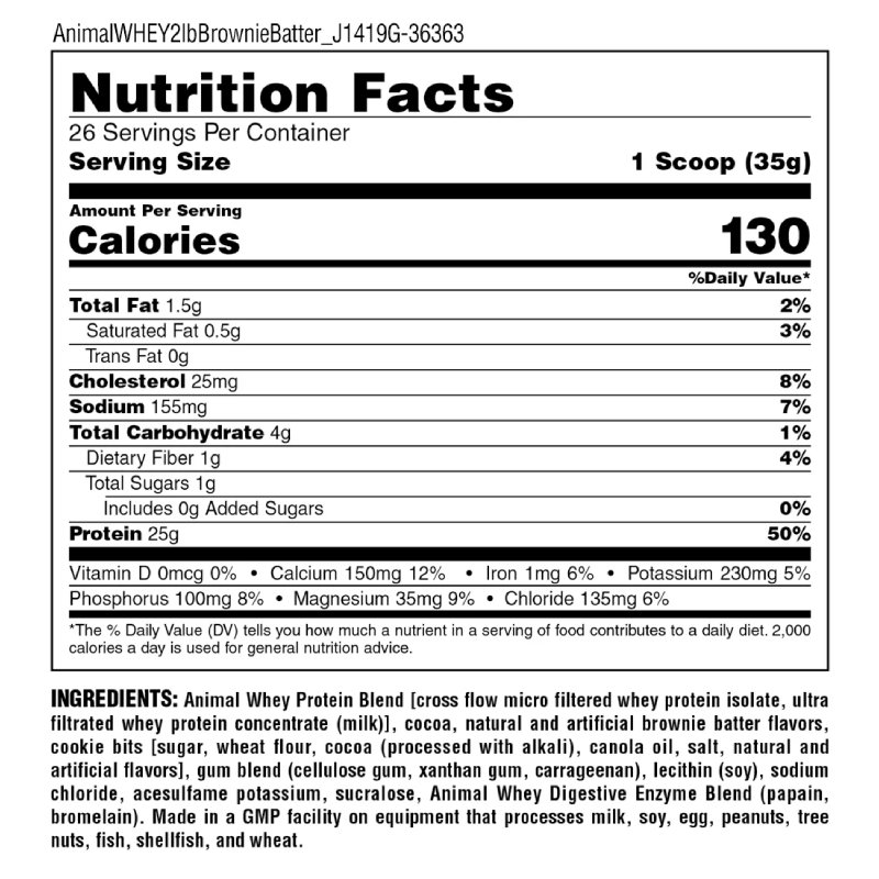 Animal ISO Whey Protein Blend Powder 2 lbs - Vanilla Best Price in UAE