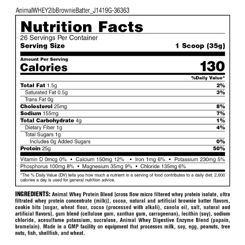 Animal ISO Whey Protein Blend Powder 4 lbs - Cookies N Cream Best Price in UAE