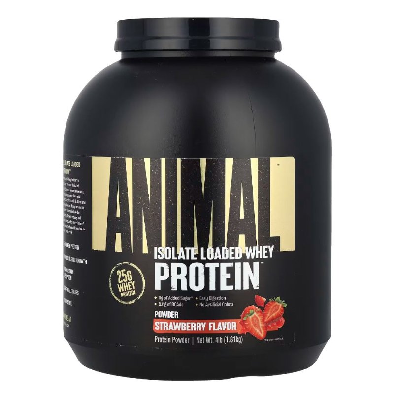 Animal ISO Whey Protein Blend Powder 4 lbs - Strawberry