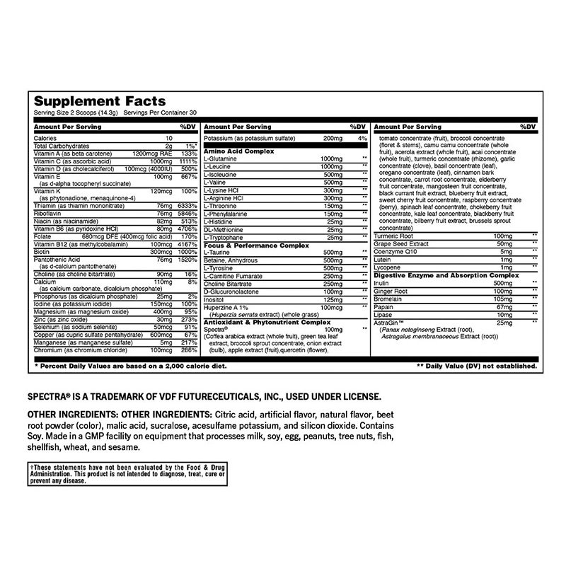 Animal Pak Ulitmate Foundation Powder 430 G - Fruit Punch Best Price in Al Ain