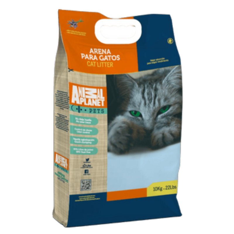 Animal Planet Arena Paro Gatos Cat Litter 10kg - Lavender Scent