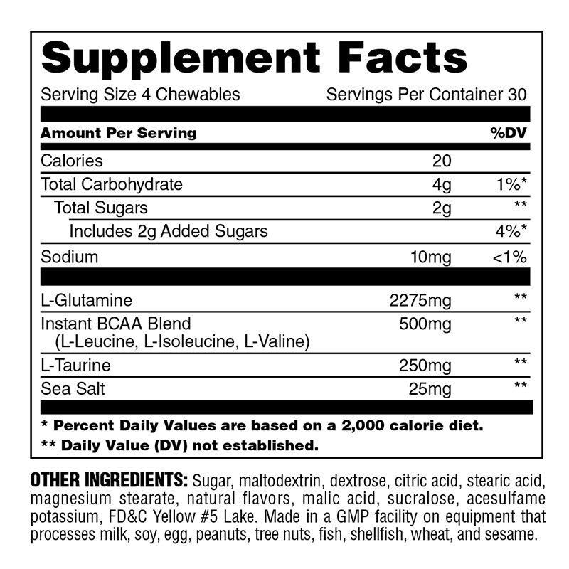 Animal Recover N Restore Performance Chews 120 Chewable - Tropical Mango Flavor Best Price in UAE