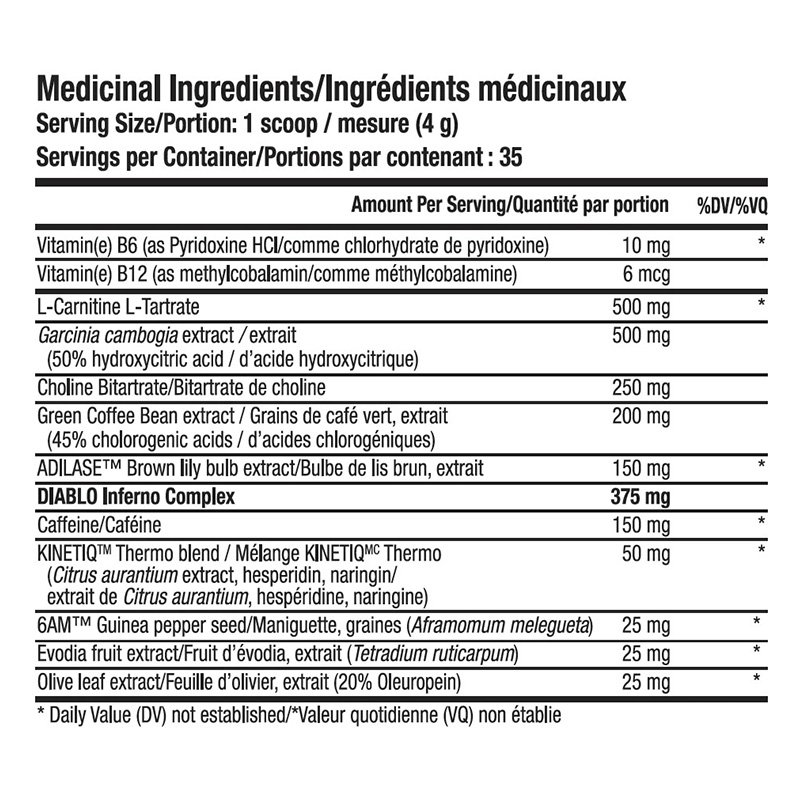 ANS Diablo V3 Thermogenic 140G - Pineapple Punch Best Price in Dubai