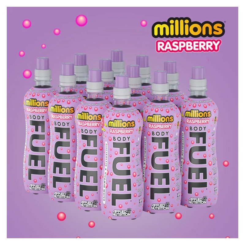 Applied Nutrition Body Fuel Hydration & Vitamin Water 500 Ml 12 Pcs in Box - Millions Raspberry Best Price in Dubai