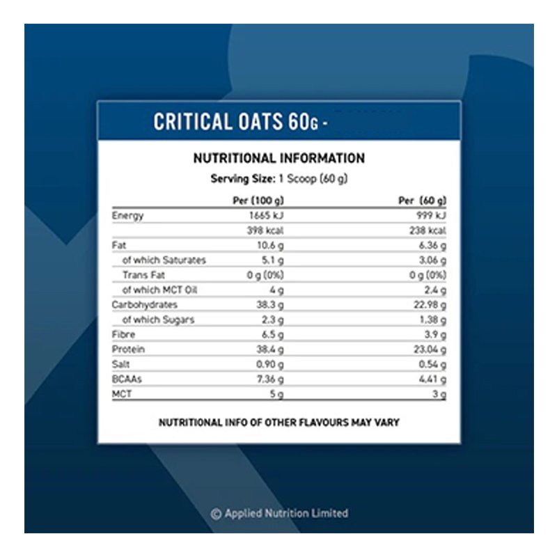 Applied Nutrition Critical Oats 3 kg - Strawberry Best Price in Dubai