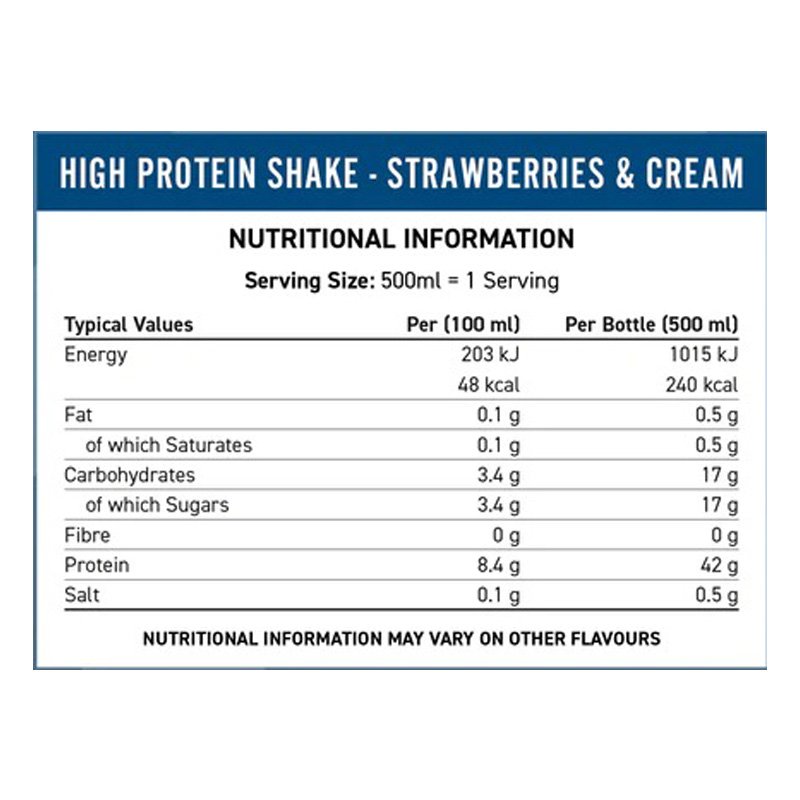 Applied Nutrition High Protein Shake 8 Pcs 500ml - Vanilla Icecream Best Price in Dubai