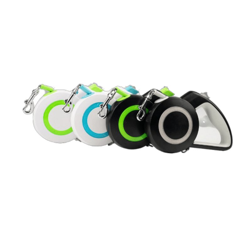 Automatic Durable Retractable Dog Leash M - Black Green