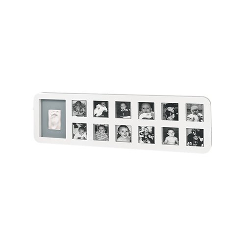 Baby Art First Year Print Frame White & Grey