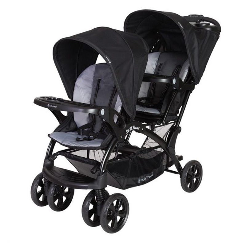 baby trend sit and stand double stroller onyx