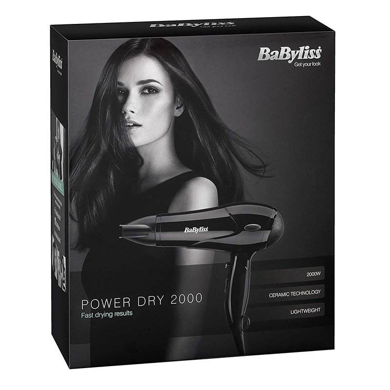 Babyliss 2000w Compact Cool Shot 3 Heat Speeds Nozzle Dryer Best Price in UAE