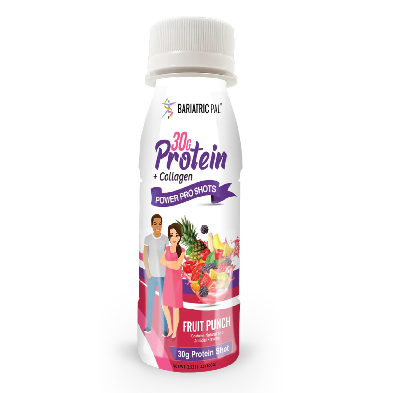 Bariatric Pal Whey & Collagen Complete Protein Shots 30 G 24 Pcs in Box - Fruit Punch