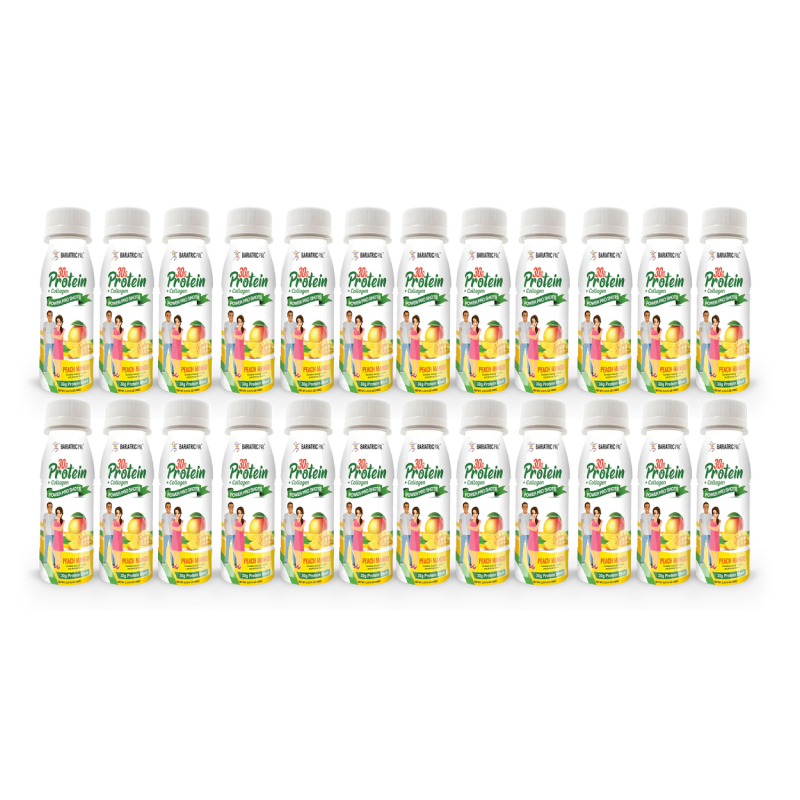 Bariatric Pal Whey & Collagen Complete Protein Shots 30 G 24 Pcs in Box - Peach Mango Best Price in Abu Dhabi
