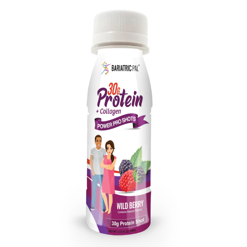Bariatric Pal Whey & Collagen Complete Protein Shots 30 G 24 Pcs in Box - Wild Berry Best Price in UAE