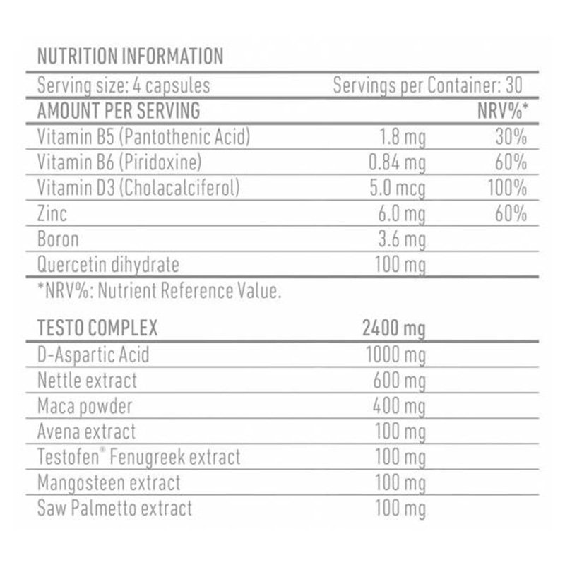 Battery Nutrition Testo 60 Servings Best Price in UAE