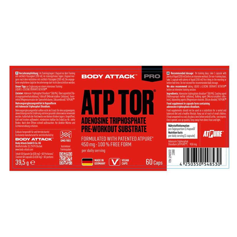 Body Attack ATP TOR 60 Caps Best Price in Dubai