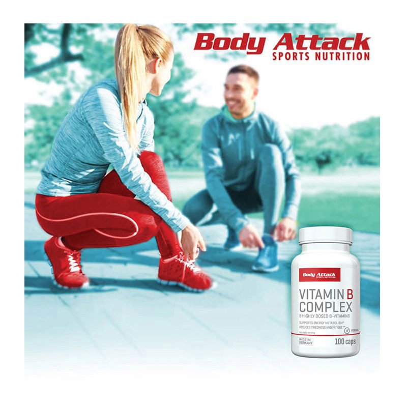 Body Attack B-Complex 100 Caps Best Price in Dubai
