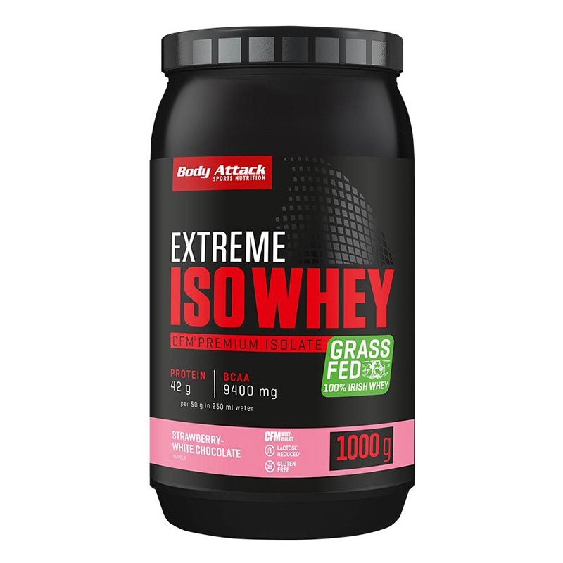 Body Attack Extreme ISO Whey 1000 G - Strawberry White Chocolate