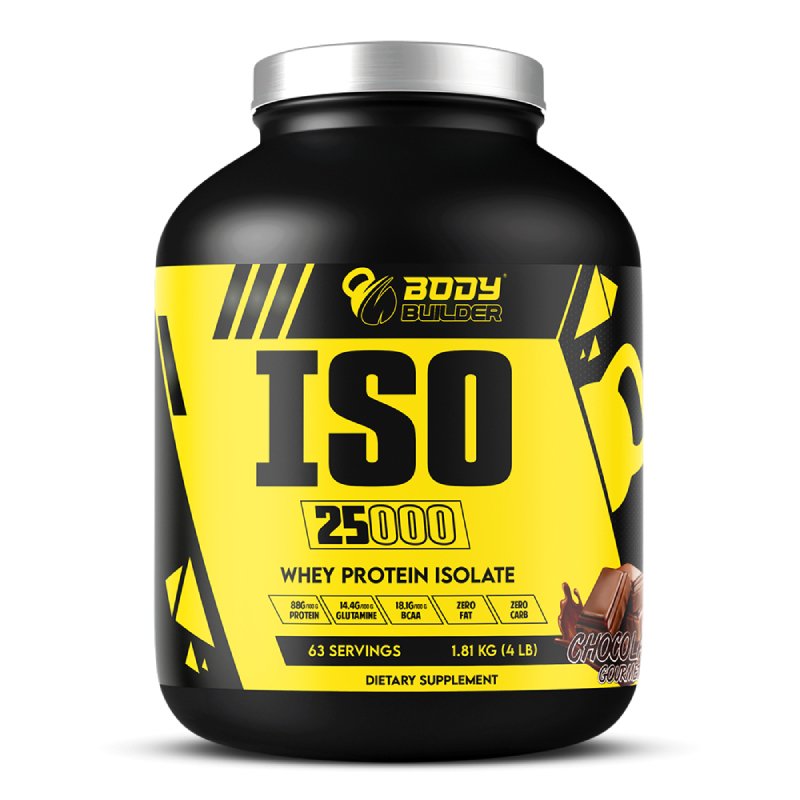 Body Builder ISO 25000 Whey Protein 4 lb - Gourmet Chocolate