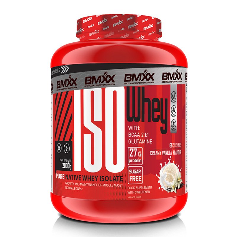 Body Maxx Sports Nutrition ISO Whey-Pure Native Whey Isolate- 2000g Creamy Vanilla