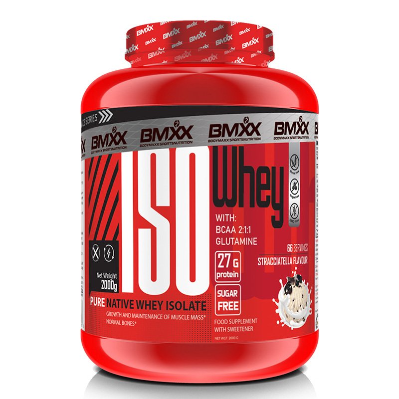 Body Maxx Sports Nutrition ISO Whey-Pure Native Whey Isolate- 2000g Stracciatella