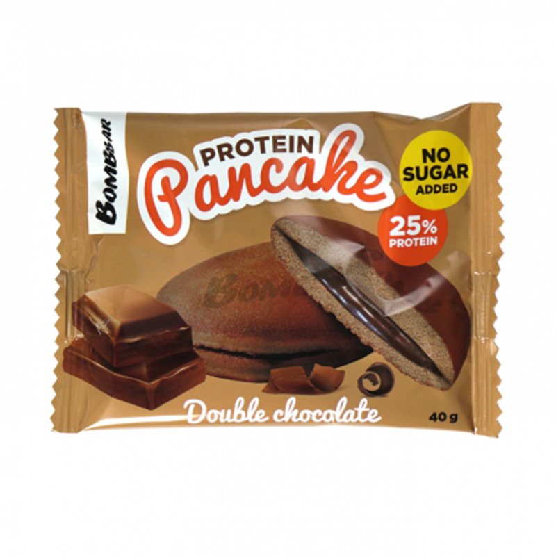 Bombbar  Protein Pancake 40 G 10 Pcs Box - Double Chocolate Best Price in Dubai