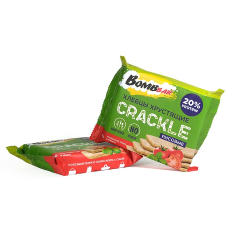 Bombbar Rice Crispbread 60 G 20 Pcs - Tomatoes and Provence herbs