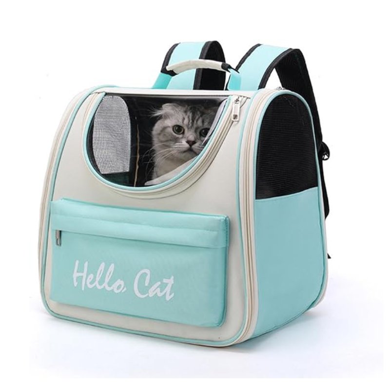 Breathable Cat Carrier Backpack Green - 8100